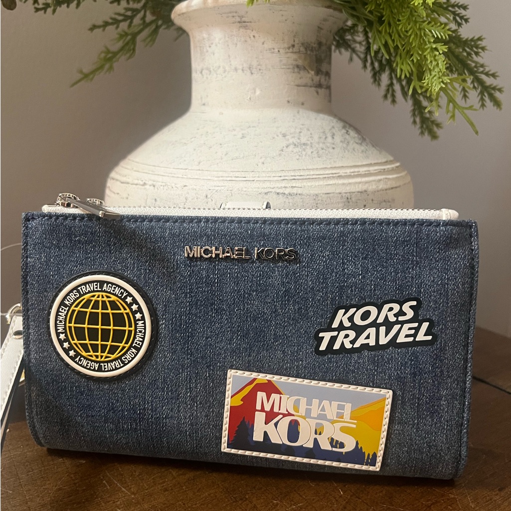 Michael Kors Denim Wristlet (Nwt)